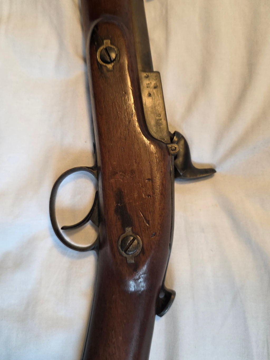 Very early 1860 Westley Richards “Monkey Tail” Volunteer Rifle – Serial No. 218 – With Yataghan Bayonet
