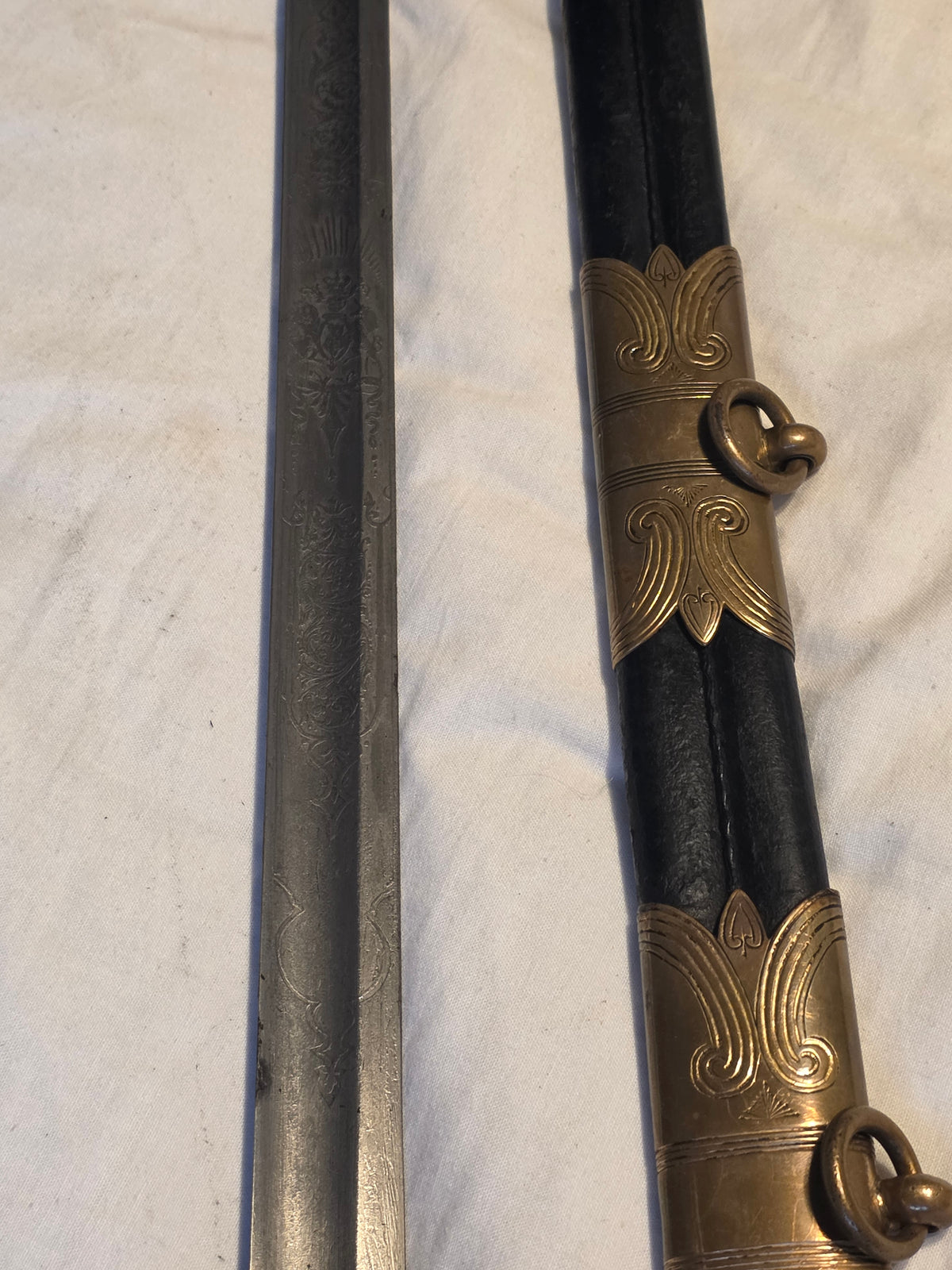 Victorian Royal Navy Officer’s Sword – Surgeon William Godfrey Peck RN – Canea 1898 – Service Sharpened