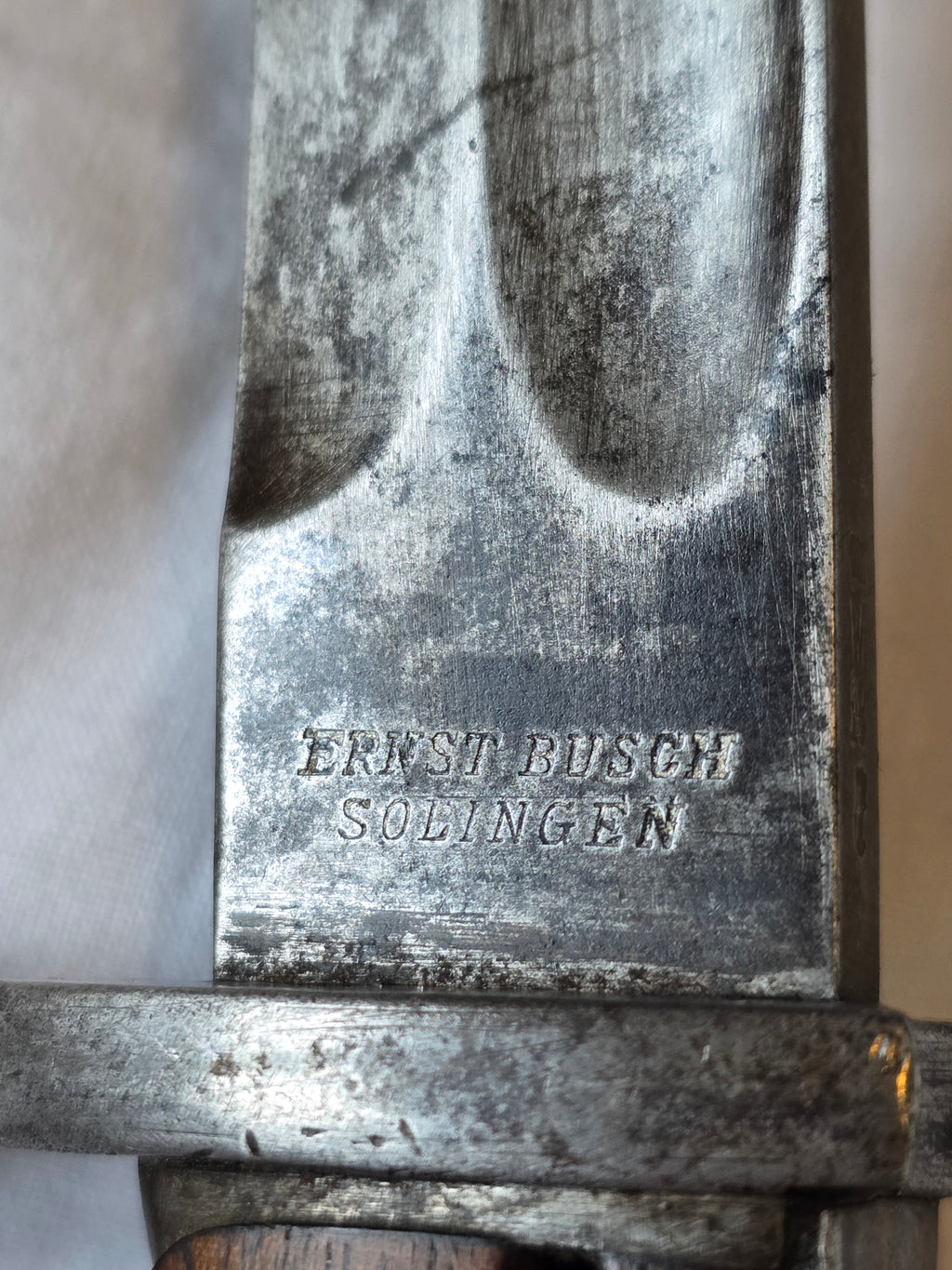 Imperial German Seitengewehr 98/05 n.A. Bayonet – Ernst Busch, Solingen – 1918