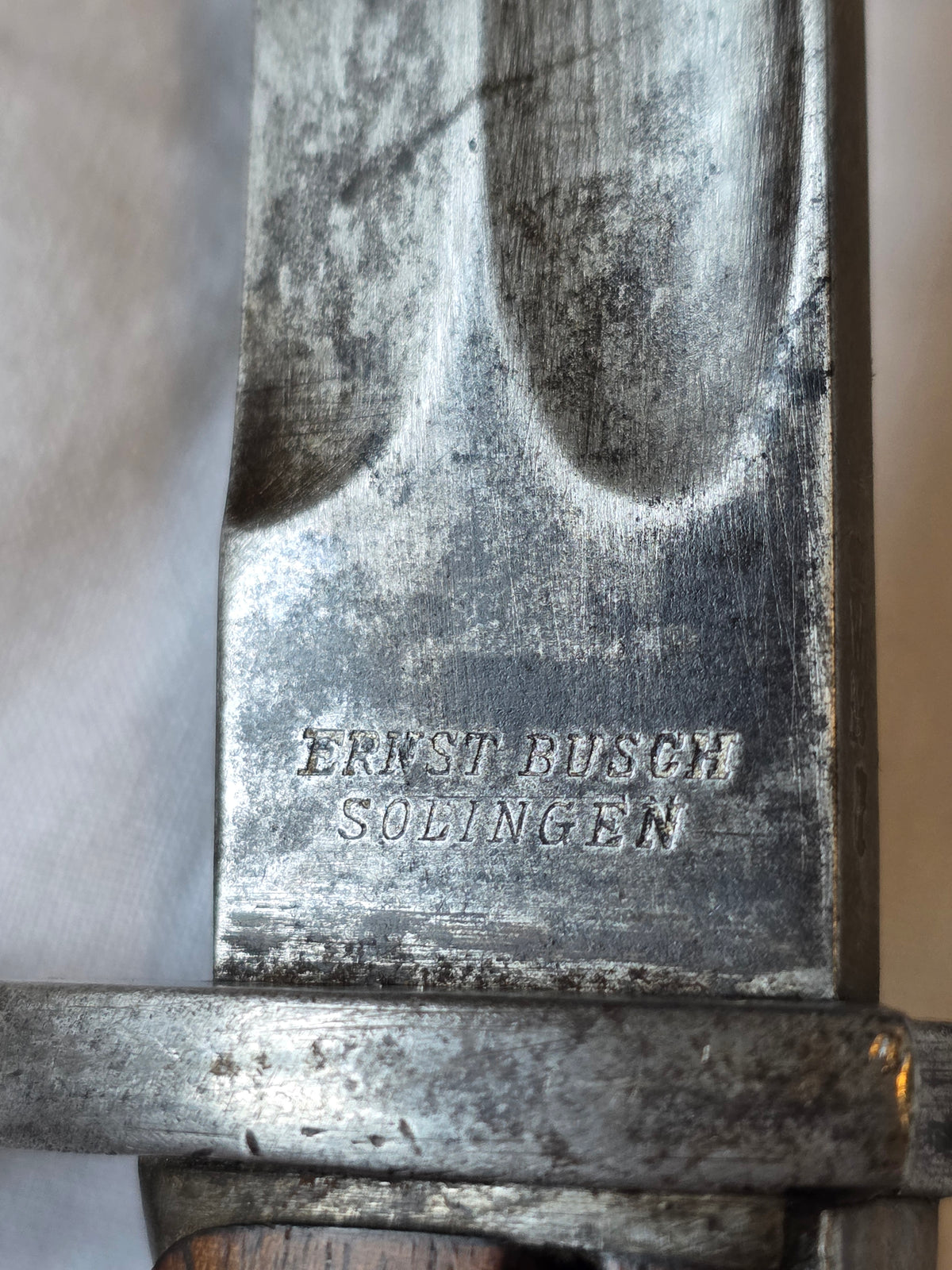 Imperial German Seitengewehr 98/05 n.A. Bayonet – Ernst Busch, Solingen – 1918