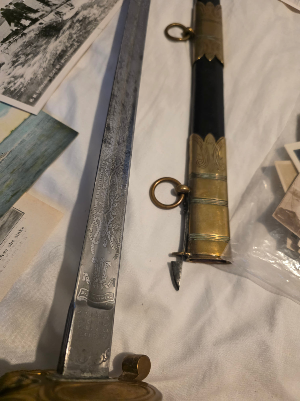 Of early submarine interest; The Wilkinson sword, family photographs, and original photographs of the first Holland boats of the Royal Navy