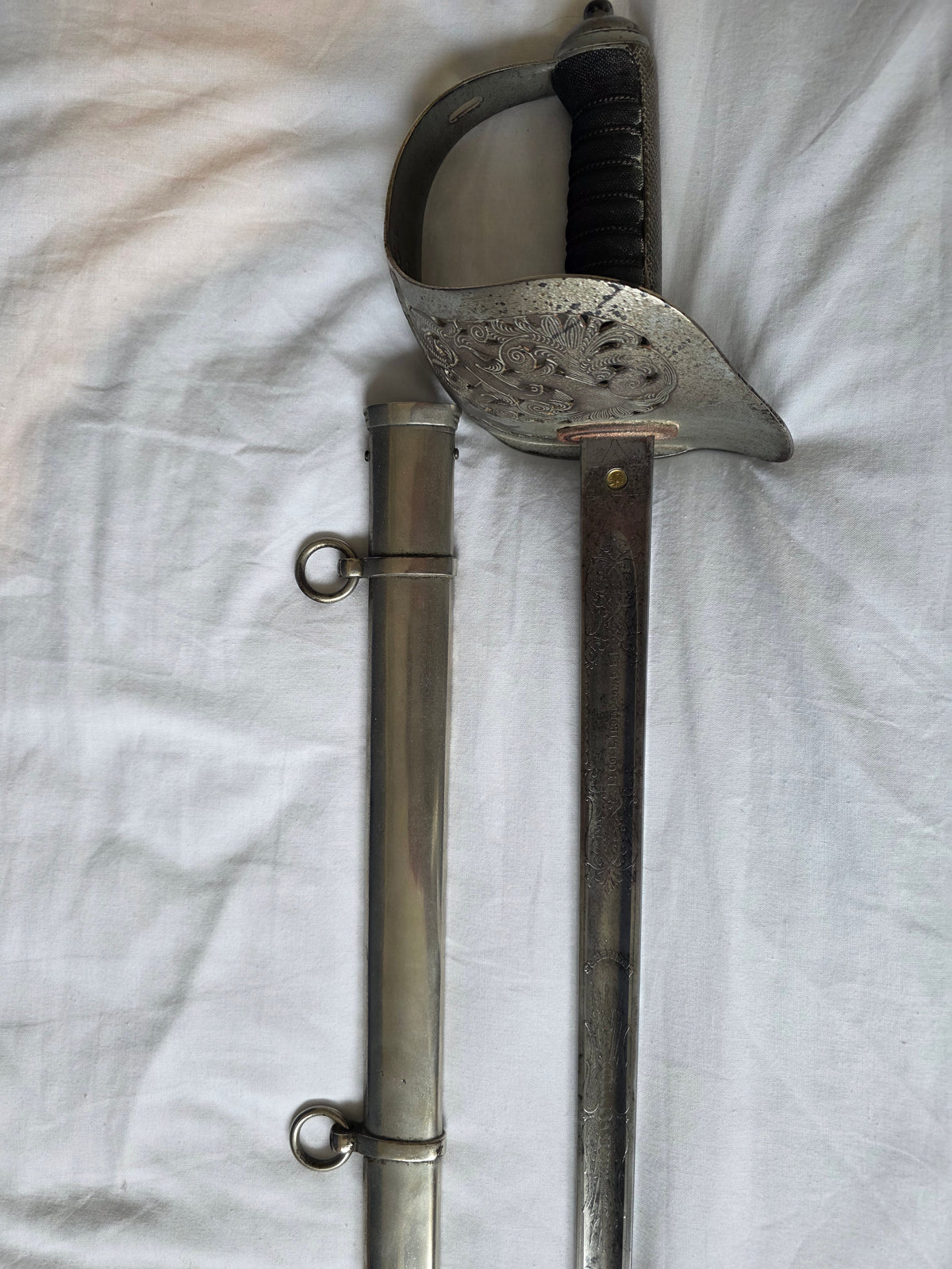WW1 Royal Engineers Officer’s Sword – Lt Col Edward Thompson OBE, Later LNER Chief Mechanical Engineer