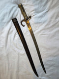 French Chassepot Bayonet – Kirschbaum Solingen – Serial 7410 – With Scabbard