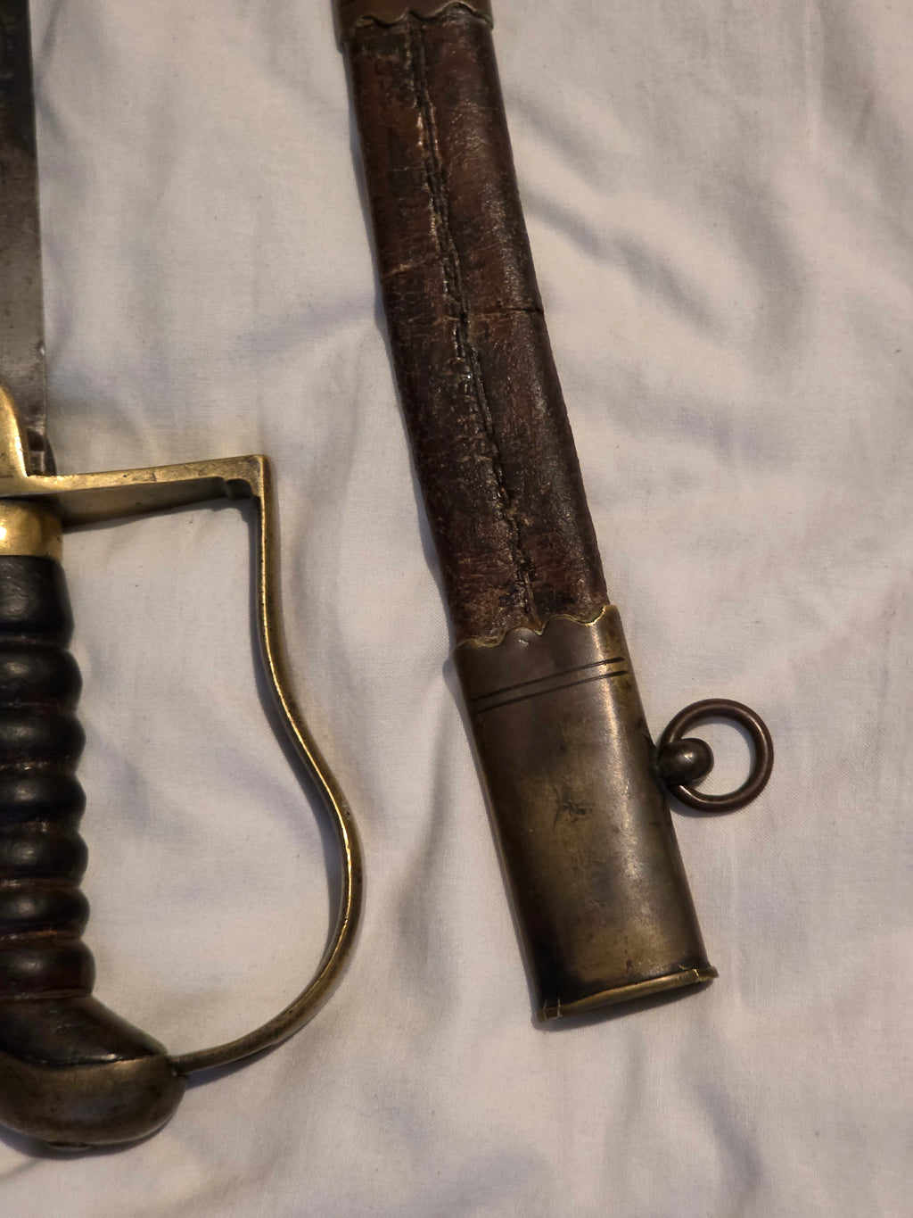 Georgian Flanking / Flank Officer’s Sabre – Blue & Gilt Blade – c.1790s–Early 1803s