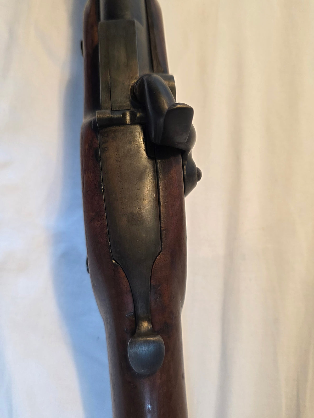 Very early 1860 Westley Richards “Monkey Tail” Volunteer Rifle – Serial No. 218 – With Yataghan Bayonet