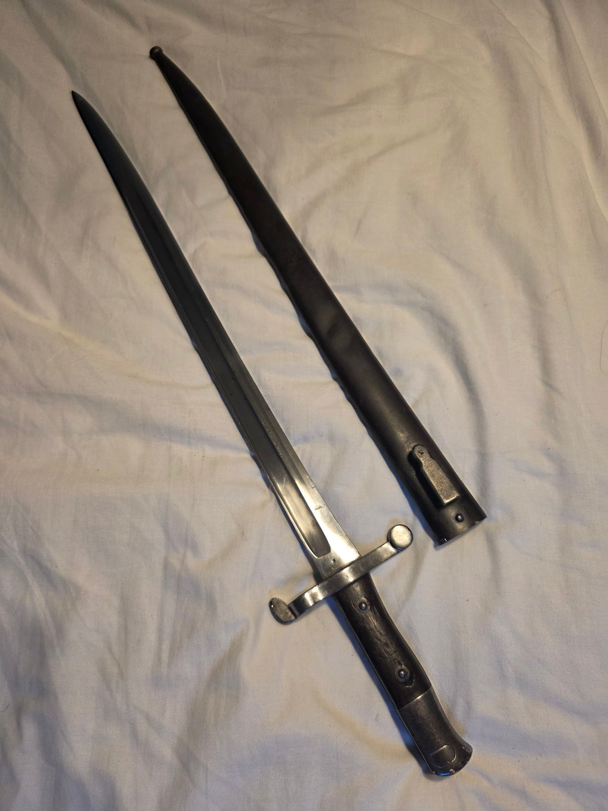 Steyr M1886 Portuguese Kropatschek Bayonet – Spanish Civil War Reissue / Militia Scabbard