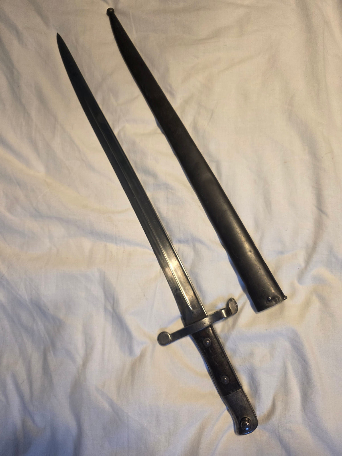 Steyr M1886 Portuguese Kropatschek Bayonet – Spanish Civil War Reissue / Militia Scabbard