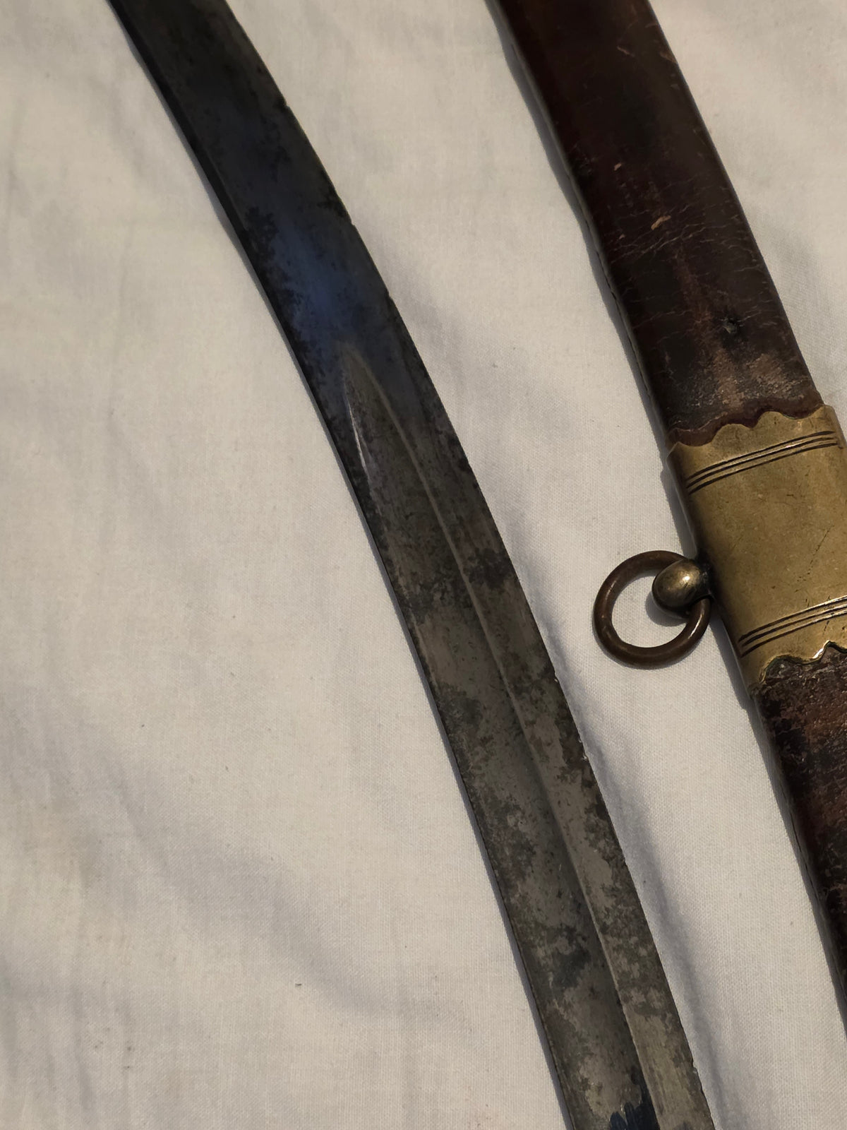 Georgian Flanking / Flank Officer’s Sabre – Blue & Gilt Blade – c.1790s–Early 1803s