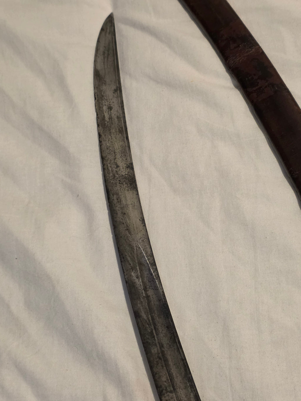 Georgian Flanking / Flank Officer’s Sabre – Blue & Gilt Blade – c.1790s–Early 1803s