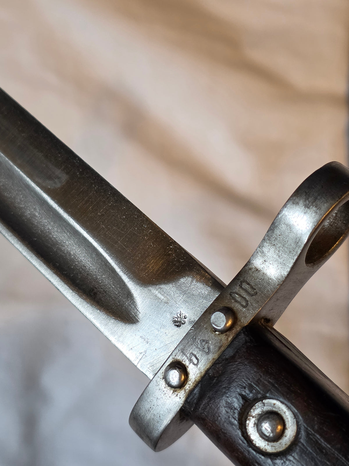 Late 19th Century Mannlicher-Type Bayonet – OE/WG Marked – With Scabbard