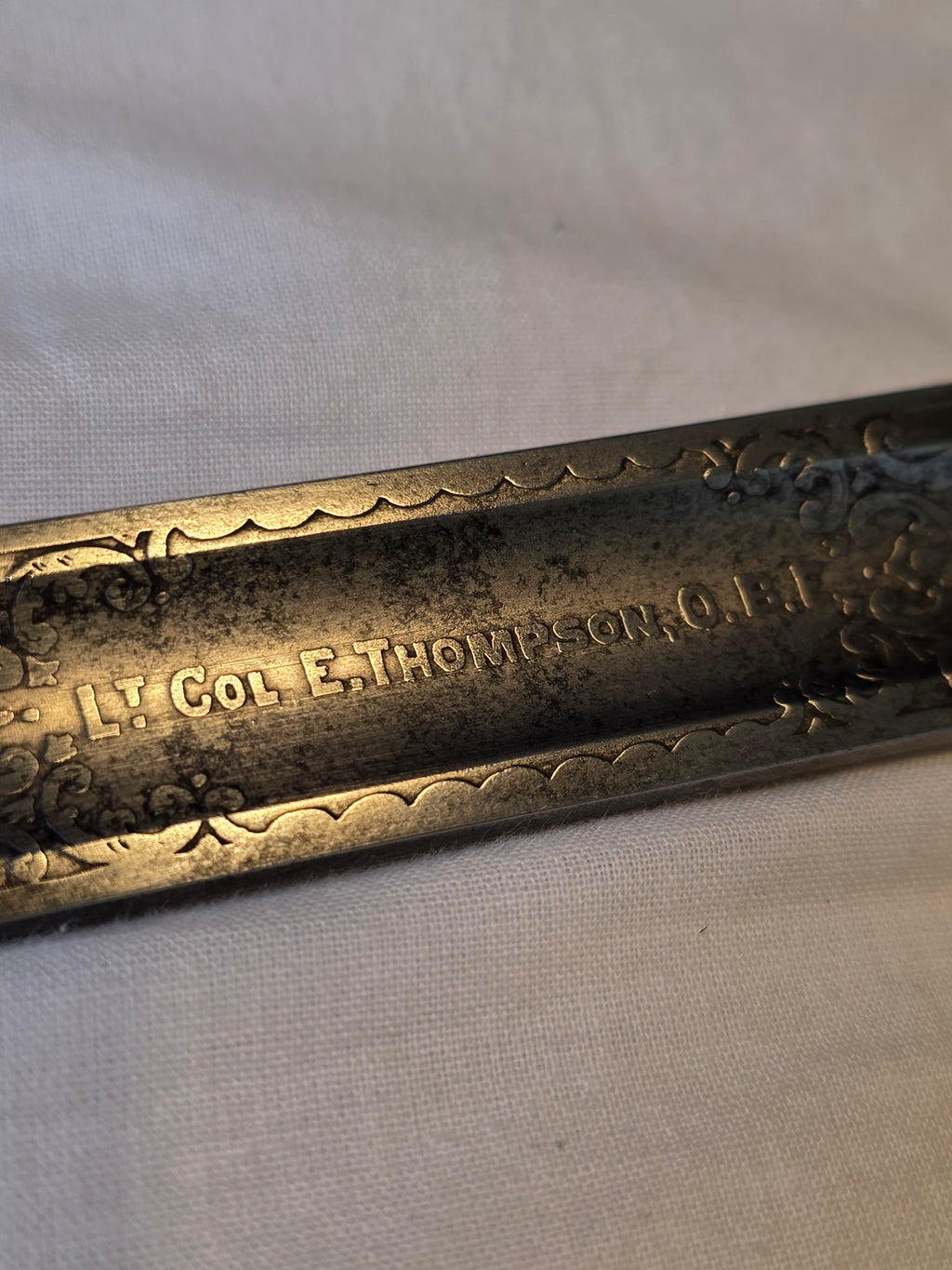 WW1 Royal Engineers Officer’s Sword – Lt Col Edward Thompson OBE, Later LNER Chief Mechanical Engineer