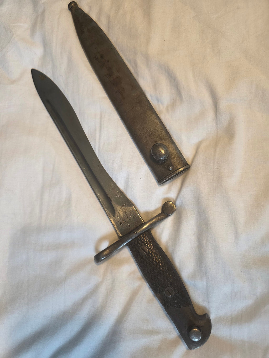 Spanish M1941 Bayonet – Toledo Manufacture – Matching Numbered Scabbard