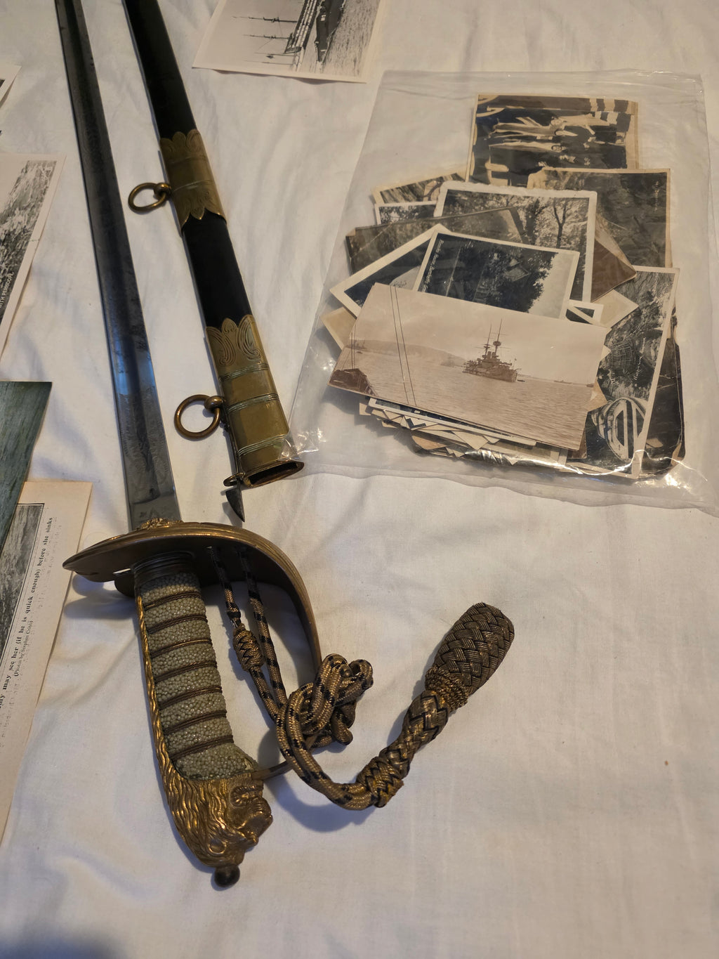 Of early submarine interest; The Wilkinson sword, family photographs, and original photographs of the first Holland boats of the Royal Navy