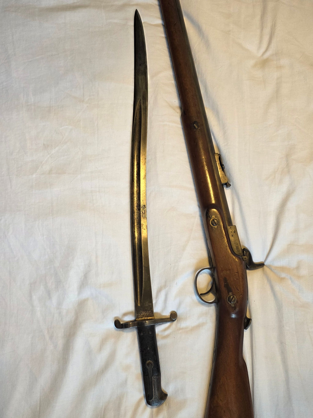 Very early 1860 Westley Richards “Monkey Tail” Volunteer Rifle – Serial No. 218 – With Yataghan Bayonet