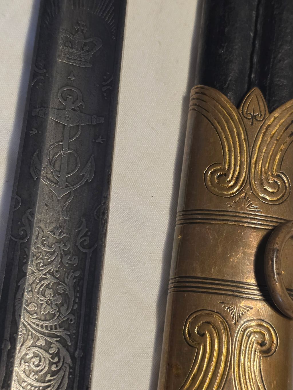 Victorian Royal Navy Officer’s Sword – Surgeon William Godfrey Peck RN – Canea 1898 – Service Sharpened