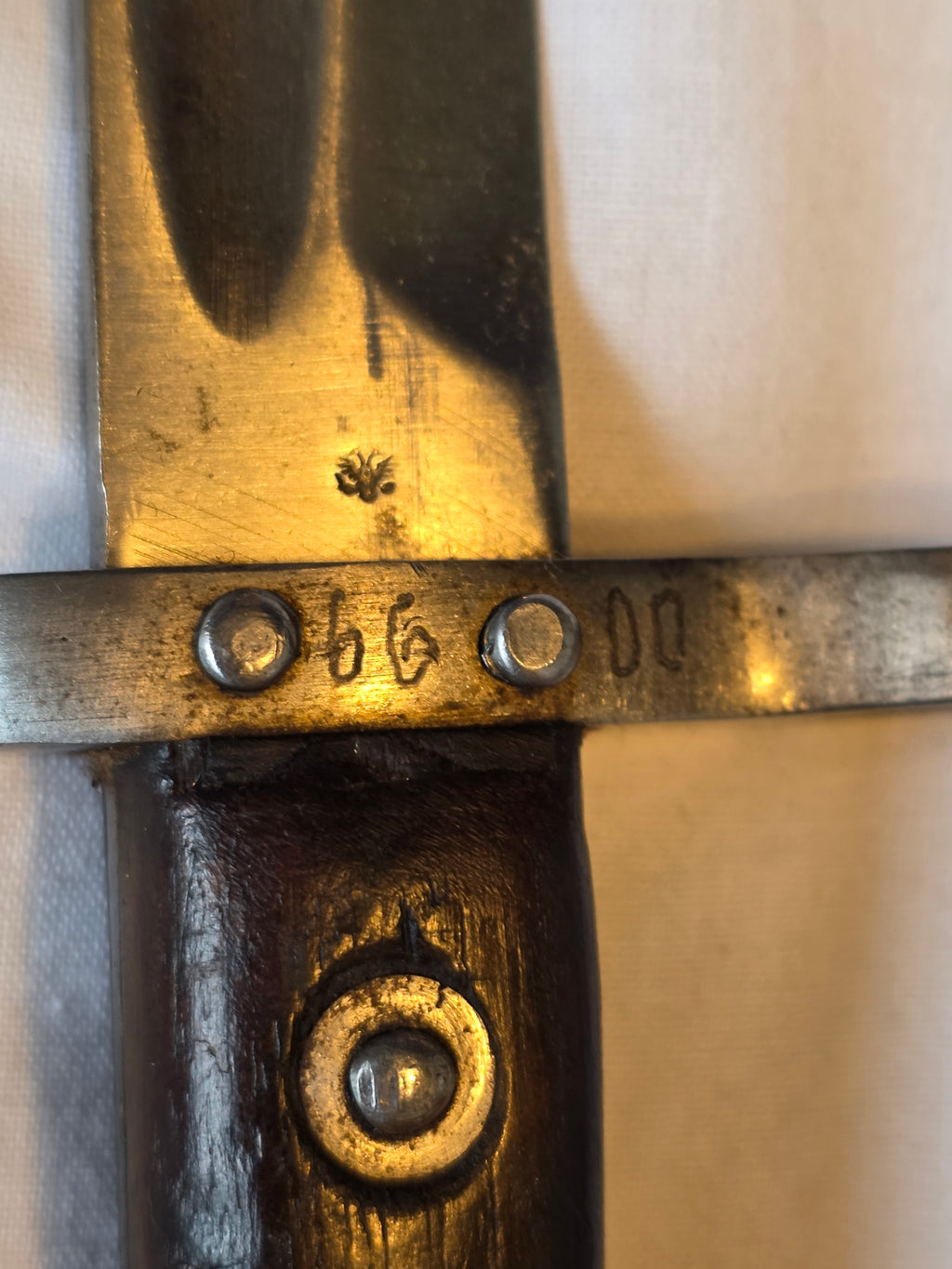 Late 19th Century Mannlicher-Type Bayonet – OE/WG Marked – With Scabbard
