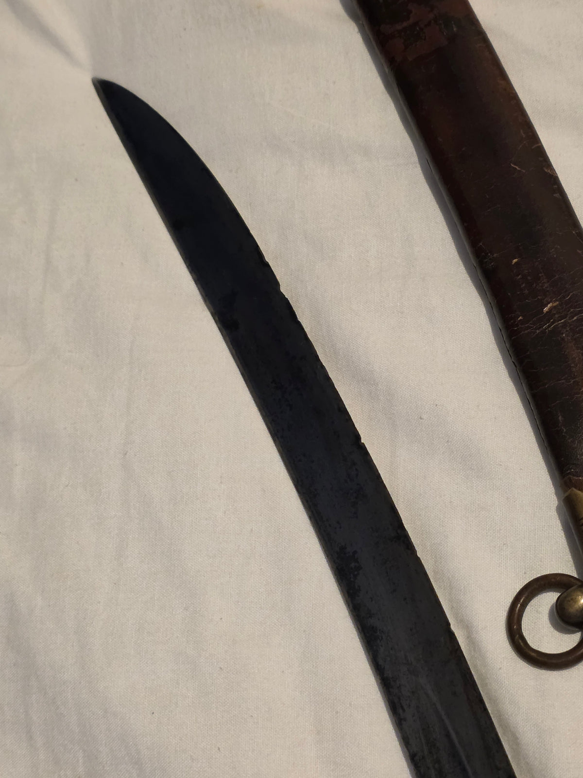 Georgian Flanking / Flank Officer’s Sabre – Blue & Gilt Blade – c.1790s–Early 1803s