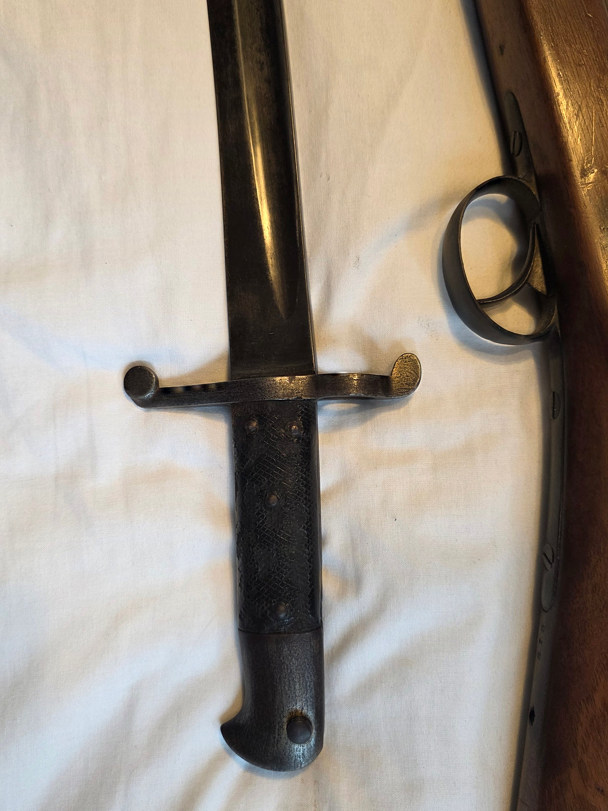Very early 1860 Westley Richards “Monkey Tail” Volunteer Rifle – Serial No. 218 – With Yataghan Bayonet