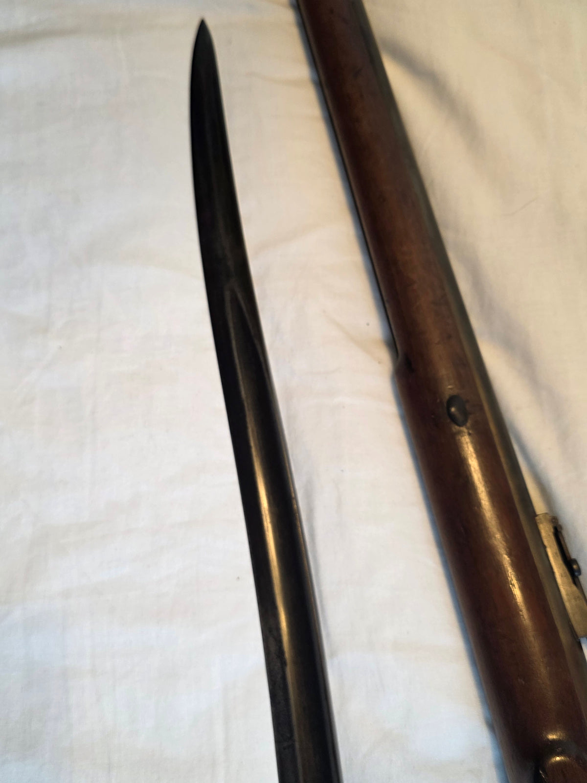 Very early 1860 Westley Richards “Monkey Tail” Volunteer Rifle – Serial No. 218 – With Yataghan Bayonet