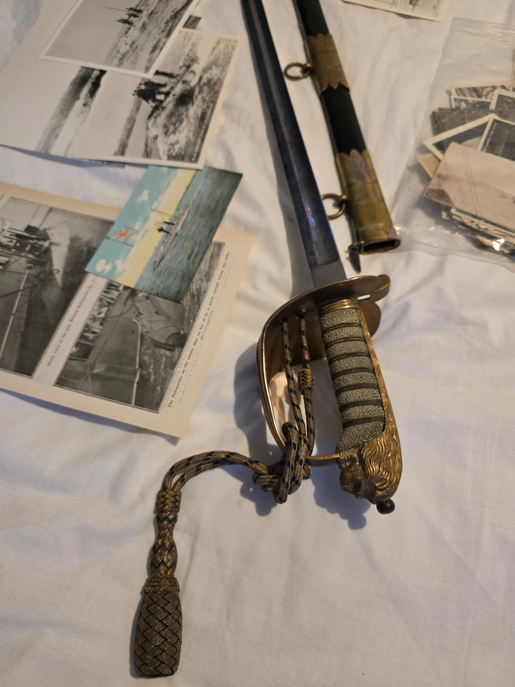 Of early submarine interest; The Wilkinson sword, family photographs, and original photographs of the first Holland boats of the Royal Navy